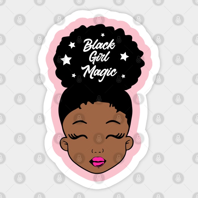 Black Girl Magic, Black History, African American Girl, Black Girl Sticker by UrbanLifeApparel